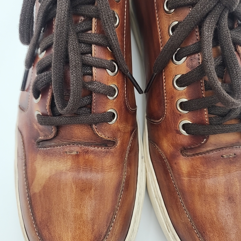 Magnanni Brown Leather Sneakers